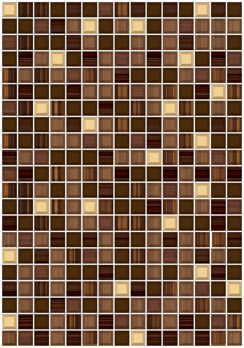 Керамическая плитка Сизаль коричневая низ 280*400